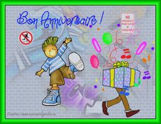 Carte d'anniversaire anim�e