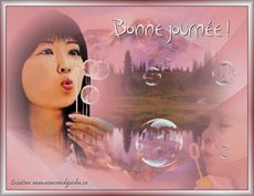 Carte anim�e Bonne journ�e / Bonjour