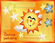 Carte anim�e Bonne semaine