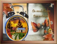Carte Changement d'heure Automne 1