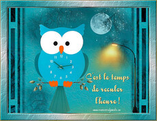 Carte Changement d'heure Automne 11