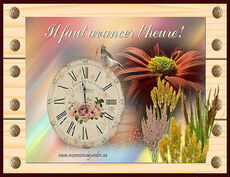 Carte Changement d'heure Printemps 9