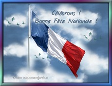 Carte F�te nationale - France 4