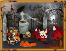 Carte Halloween anim�e 17