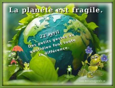 Carte Jour de la Terre anim�e 5
