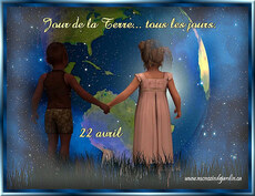 Carte Jour de la Terre statique 2