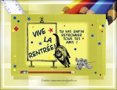 Carte La rentr�e 1