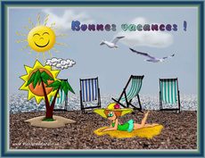 Carte Vacances anim�e 1