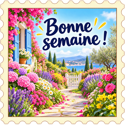 Bonne Semaine : Jardin fleuri